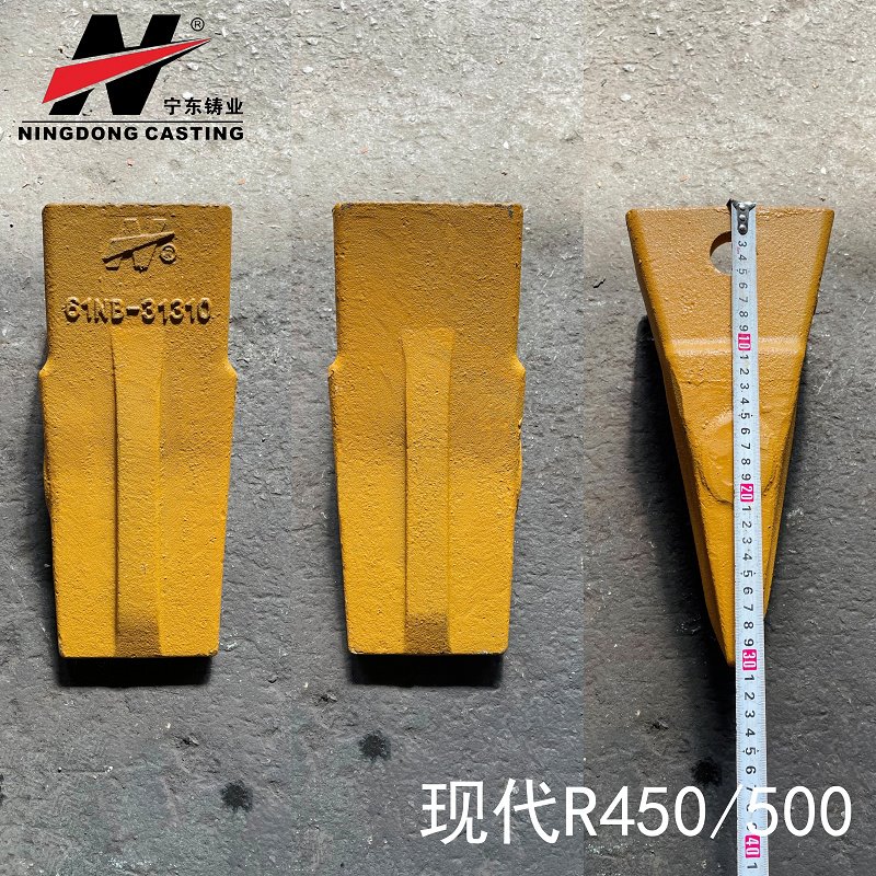 61NB-31310 R450 R500 Coronau Bwced Domen Dannedd Hyundai Gwydn